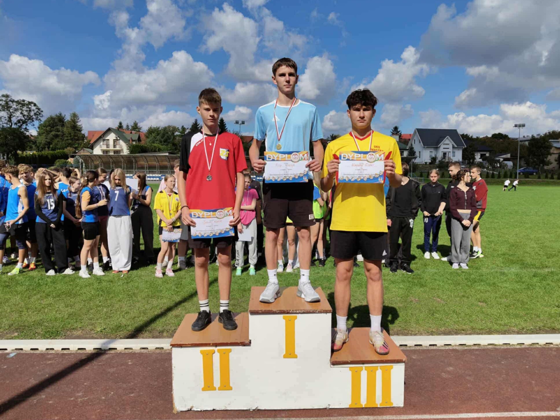 Filip Więcyk na podium